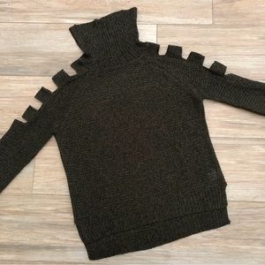Design Lab Turtleneck Cutout Sweater Size Small